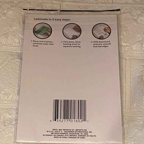 Jot Self Laminating Sheets 5 Pcs 1 Pack  No Machine Needed - Picture 5 of 8